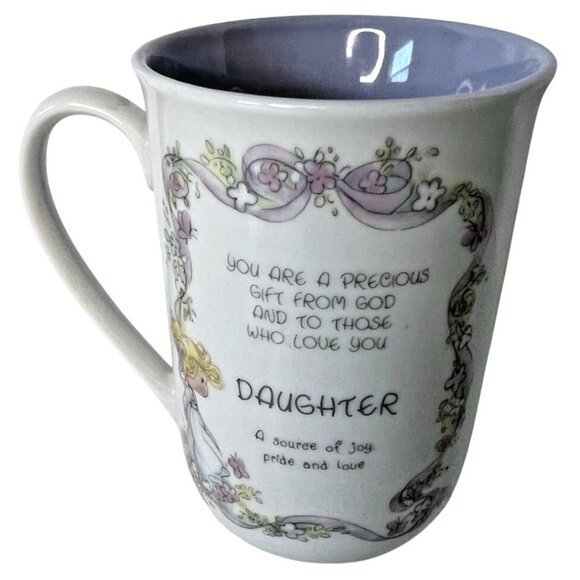Precious Moments DAUGHTER Vintage 1990 Mug Cup by Samuel Butcher for Enesco - Picture 2 of 8